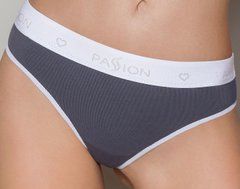 Спортивные трусики-стринги Passion PS007 PANTIES dark grey, size L