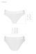 Трусики с прозрачной вставкой Passion PS002 PANTIES white, size XL