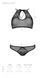 Комплект: бра, трусики с ажурным декором и открытым шагом Ursula Set black L/XL &mdash; Passion