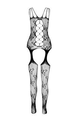 Откровенный бодистокинг с глубоким декольте Passion BS075 black