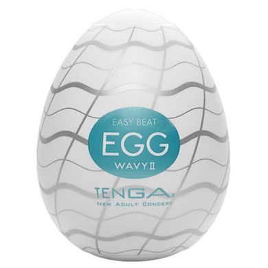 Мастурбатор яйцо Tenga Egg Wavy II с двойным волнистым рельефом