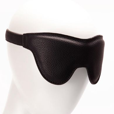 Маска на глаза Pornhub Faux Leather Mask экокожа, черная, очень комфортная, Черный