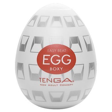 Мастурбатор яйцо Tenga Egg Boxy с геометрическим рельефом