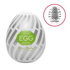 Мастурбатор-яйцо Tenga Egg Brush с рельефом в виде крупной щетки