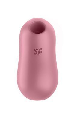 Вакуумный стимулятор с вибрацией Satisfyer Cotton Candy Light Red