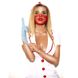 Эротический костюм медсестры «Исполнительная Луиза» М, халатик, шапочка, перчатки, маска