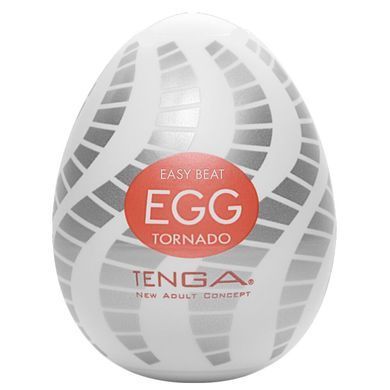 Мастурбатор яйцо Tenga Egg Tornado со спирально-геометрическим рельефом