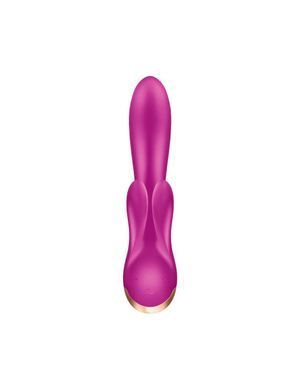 Смарт вибратор кролик с двойным отростком Satisfyer Double Flex Violet