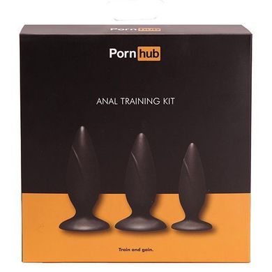 Набір анальних заторів Pornhub Anal Training Kit, макс. діаметр 3см – 3,6см – 4см