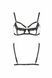 Бюстгальтер-стрепы с кружевом SOLON BRA black S/M - Passion Exclusive