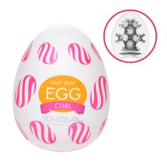 Мастурбатор-яйцо Tenga Egg Curl с рельефом из шишечек