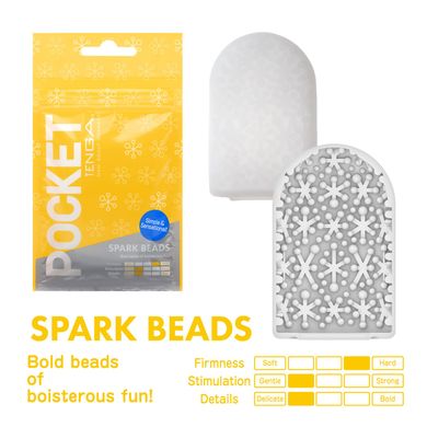 Мастурбатор TENGA Pocket Spark Beads